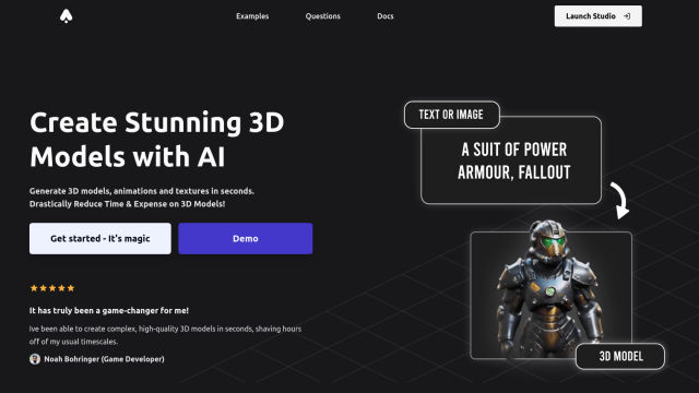 3D AI Studio screenshot thumbnail