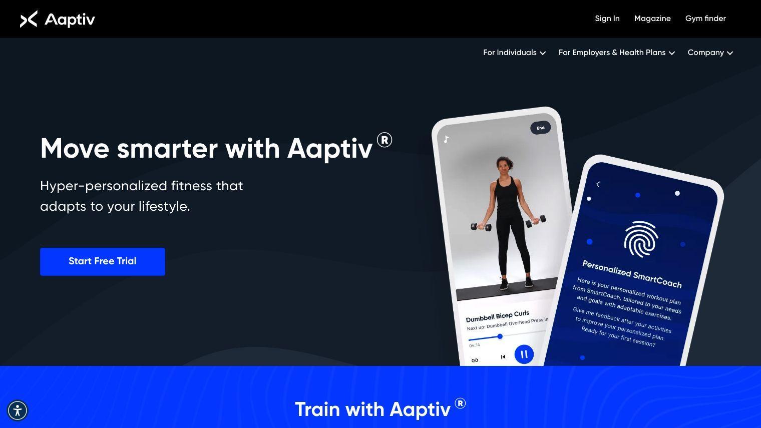 Aaptiv screenshot thumbnail