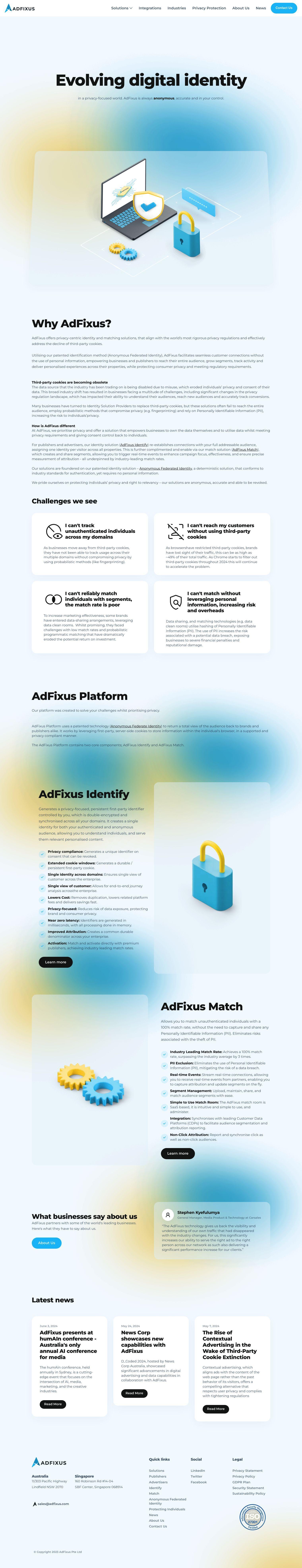 AdFixus full screenshot