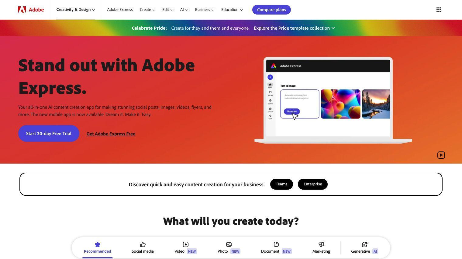 Adobe Express screenshot thumbnail