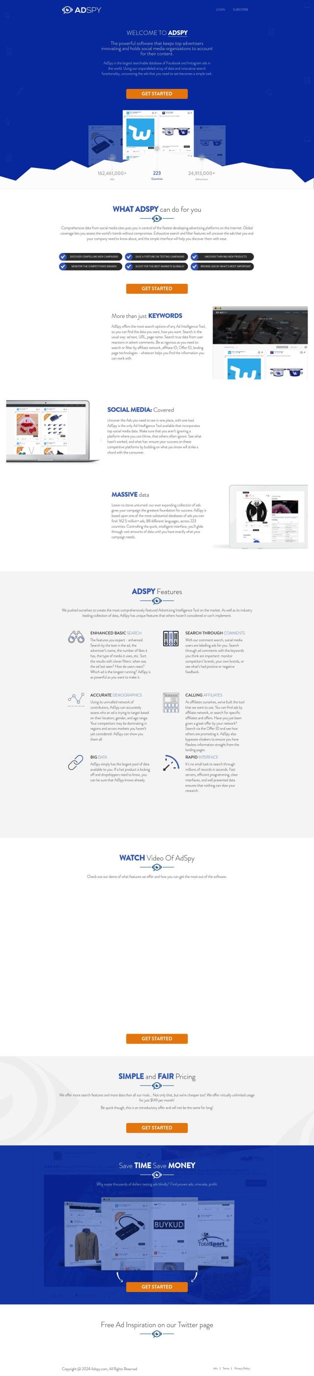 AdSpy full screenshot