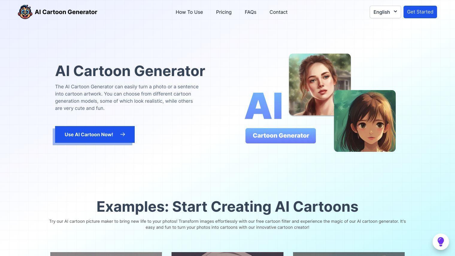 AI Cartoon Generator full screenshot