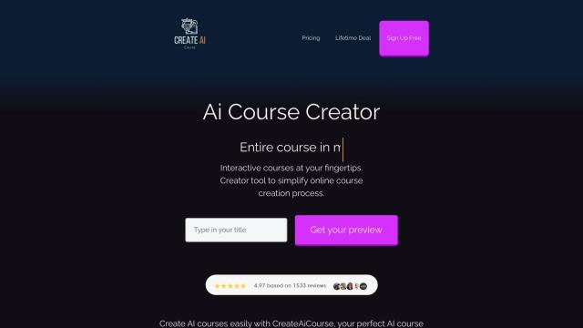 Ai Course Creator screenshot thumbnail