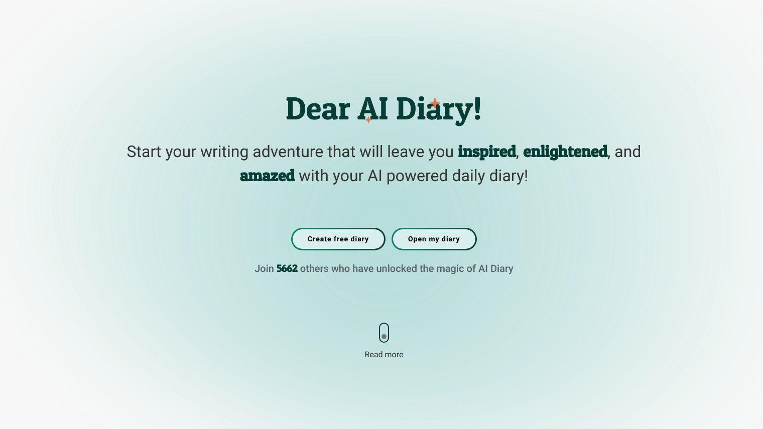 AI Diary full screenshot