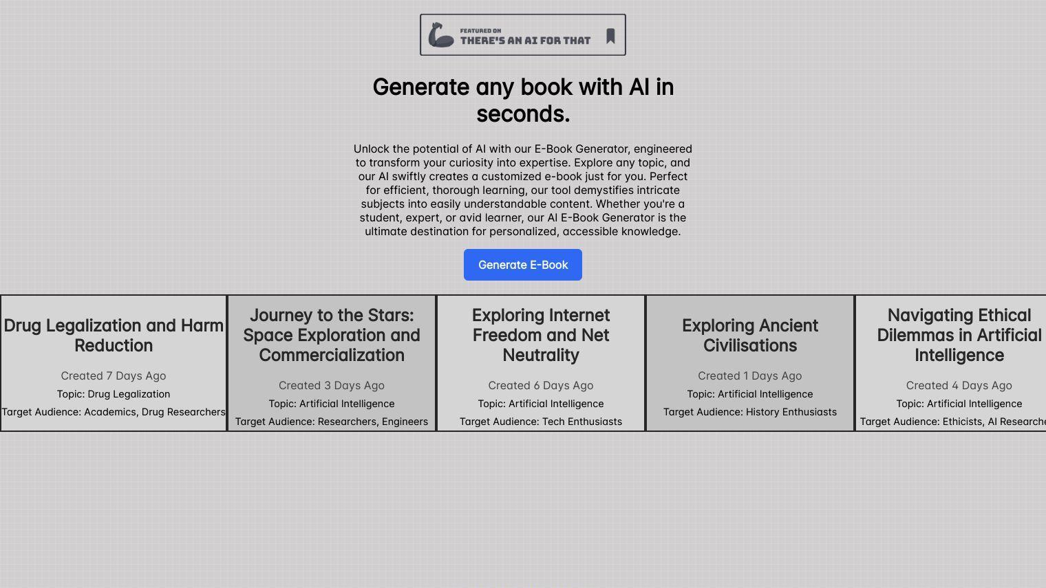 AI E-books screenshot thumbnail