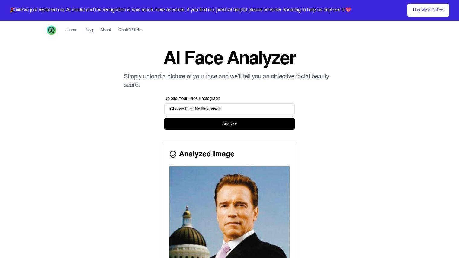 AI Face Analyzer screenshot thumbnail