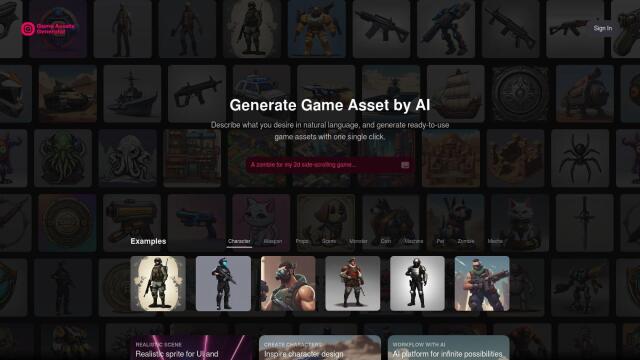 AI Game Assets Generator screenshot thumbnail