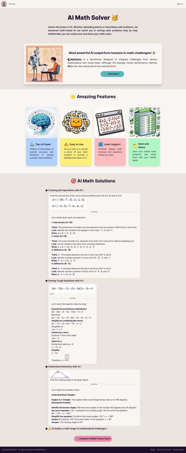 AI Math Solver full screenshot