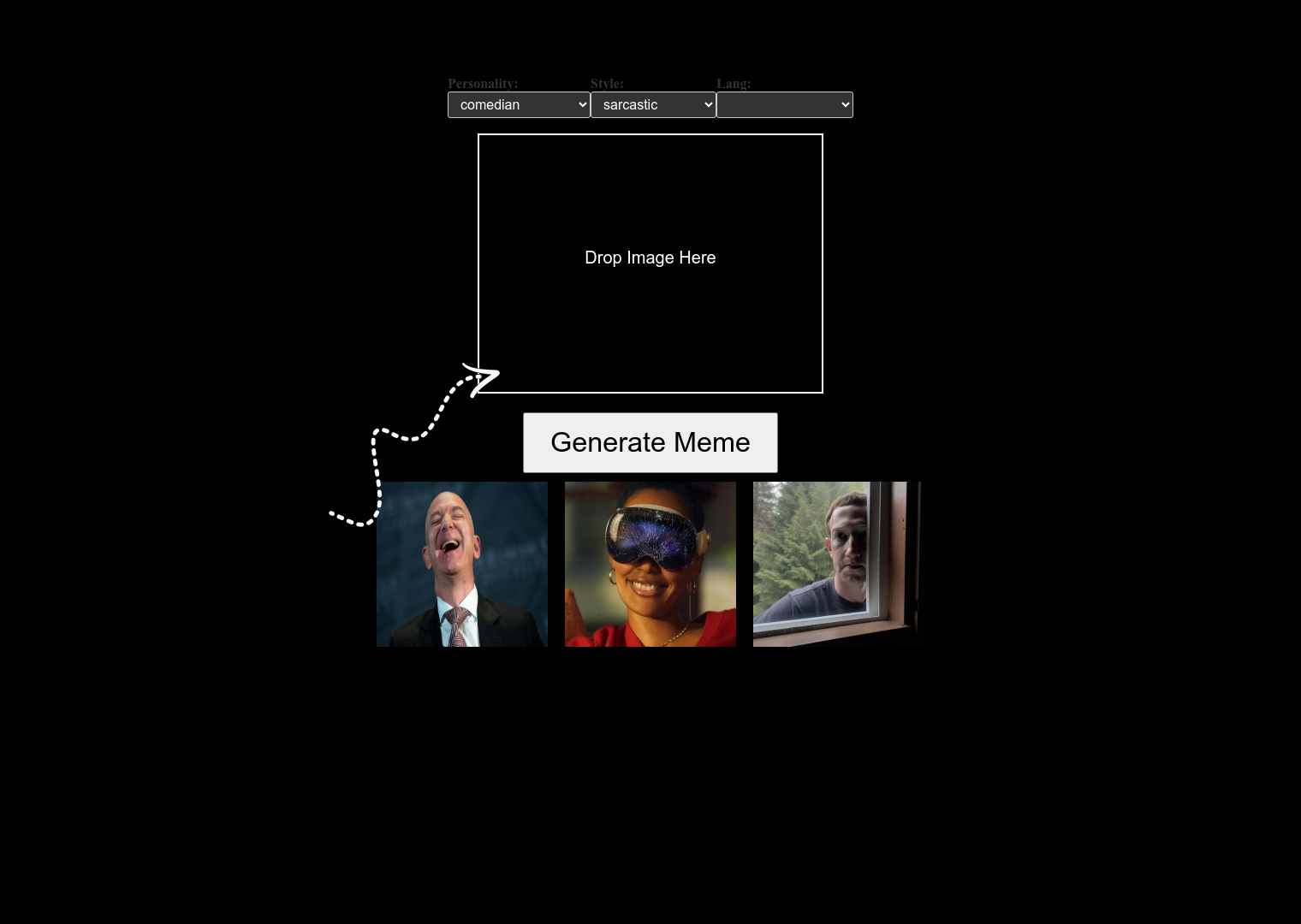 AI Meme Generator full screenshot