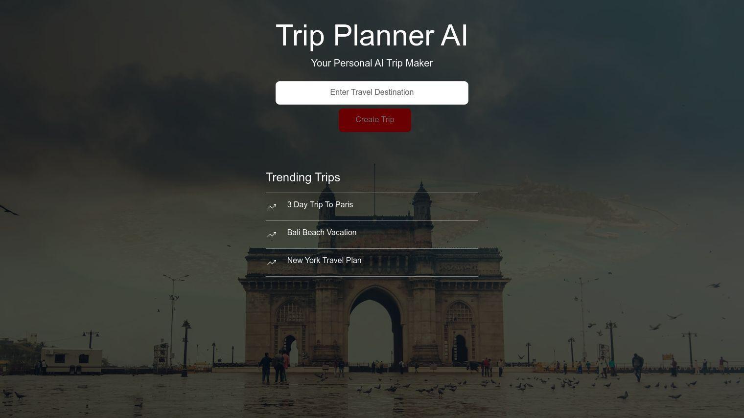 AI Trip Maker full screenshot