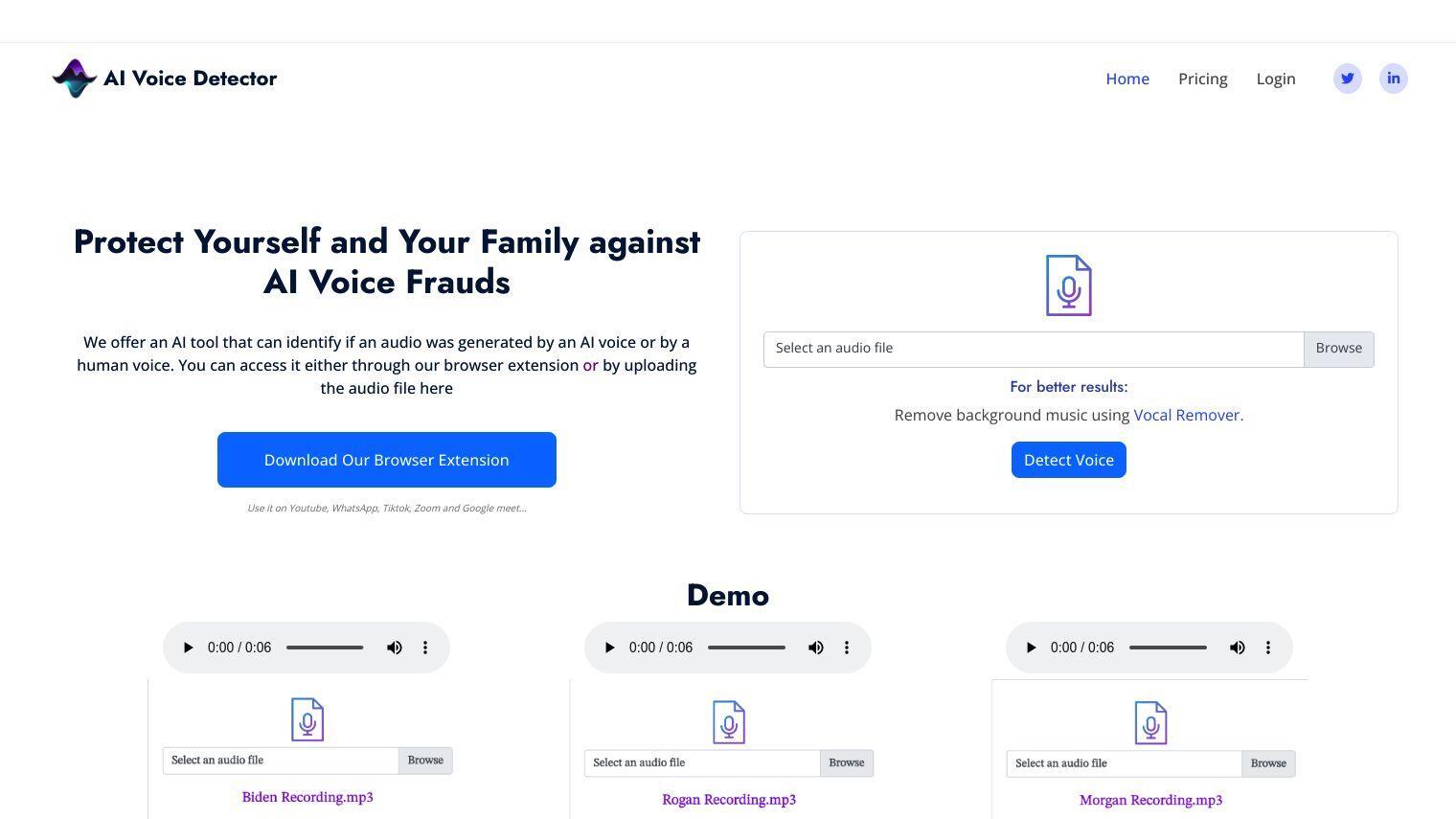 AI Voice Detector screenshot thumbnail