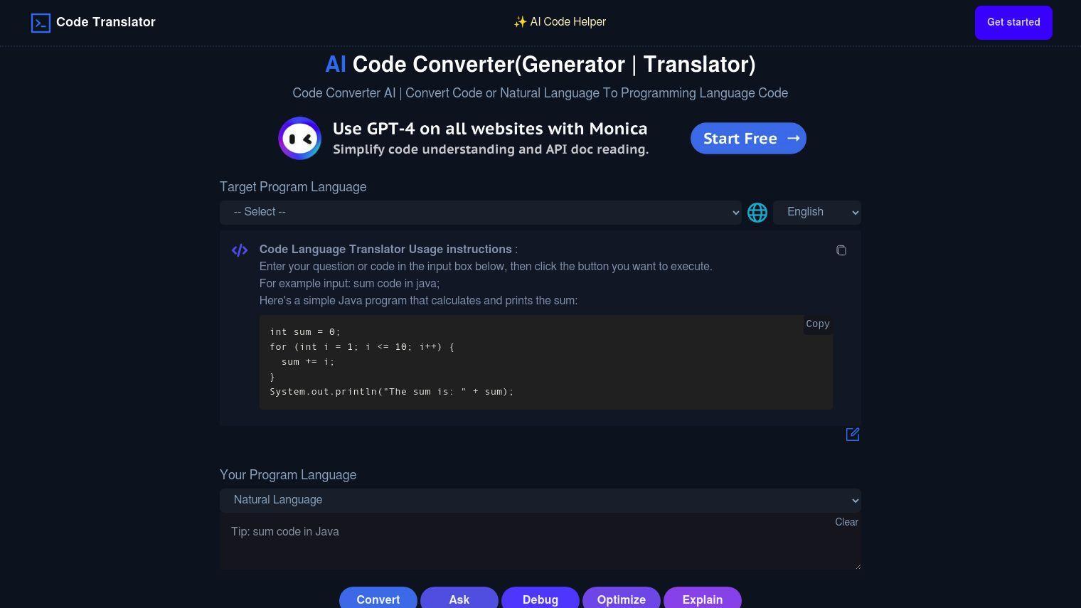 AICodeConvert screenshot thumbnail