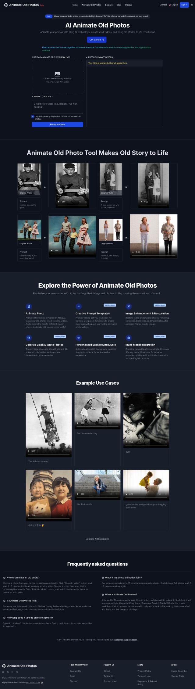 Animate Old Photos full screenshot