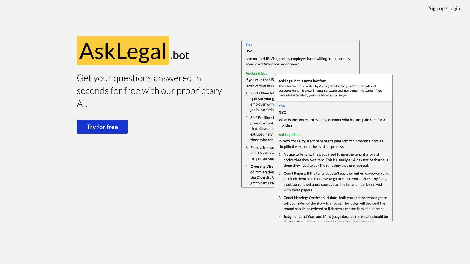 AskLegal.bot screenshot thumbnail