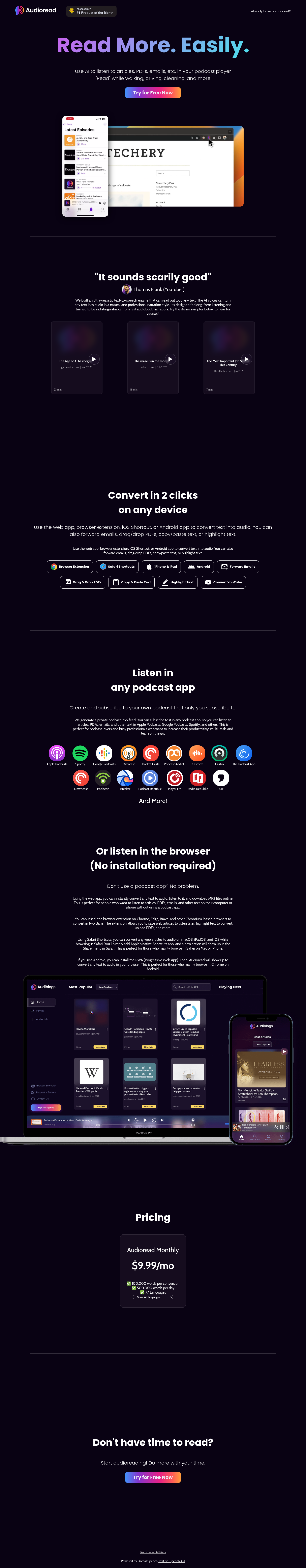 Audioread full screenshot