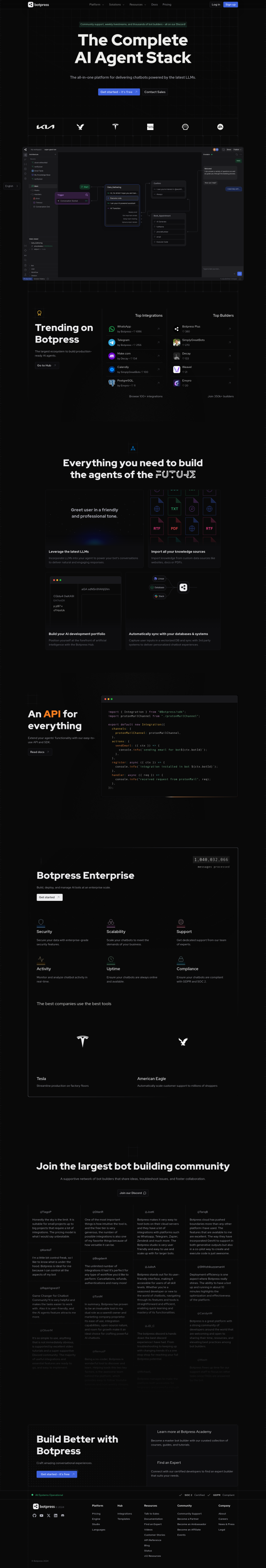 Botpress full screenshot