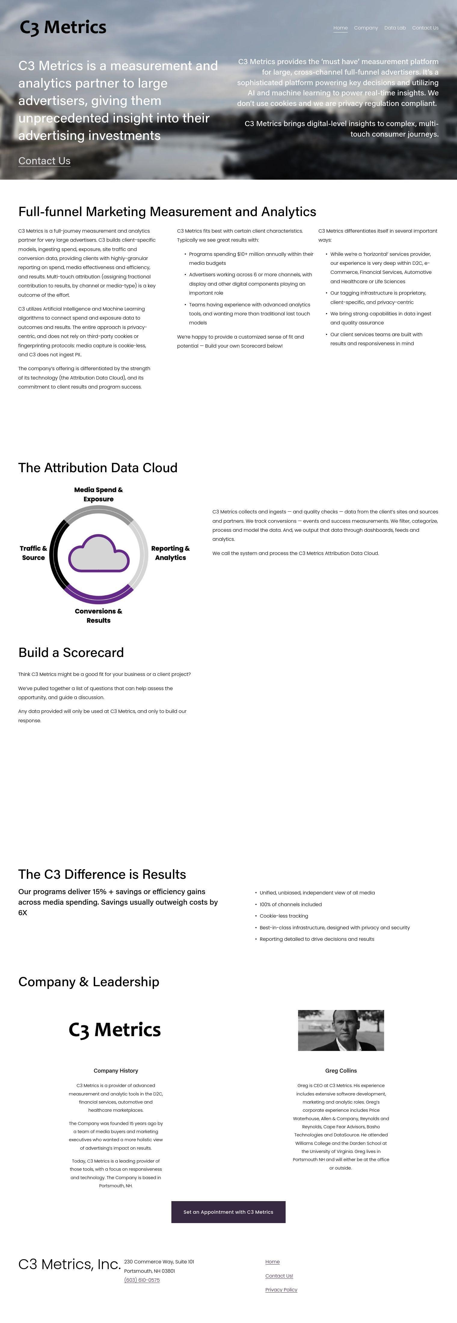 C3 Metrics full screenshot