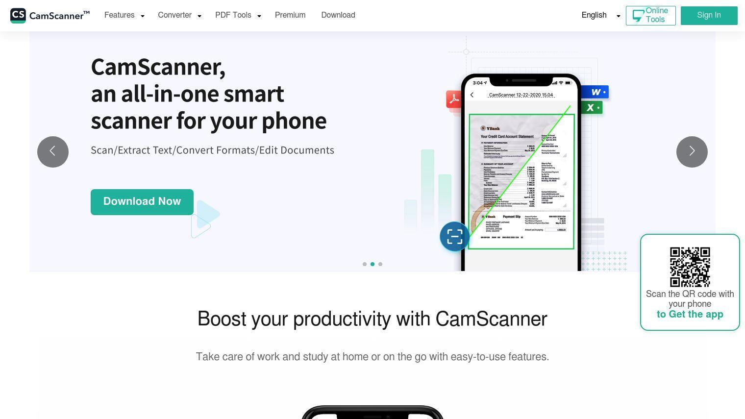 CamScanner screenshot thumbnail