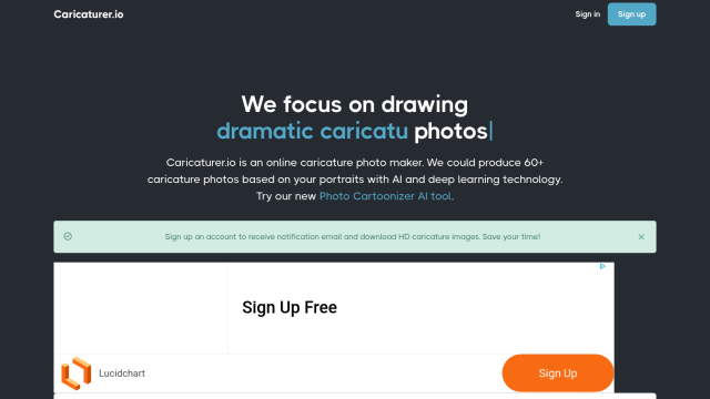 Caricaturer.io screenshot thumbnail