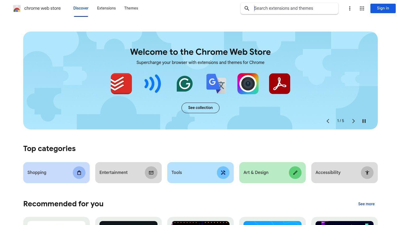 Chrome Web Store screenshot thumbnail