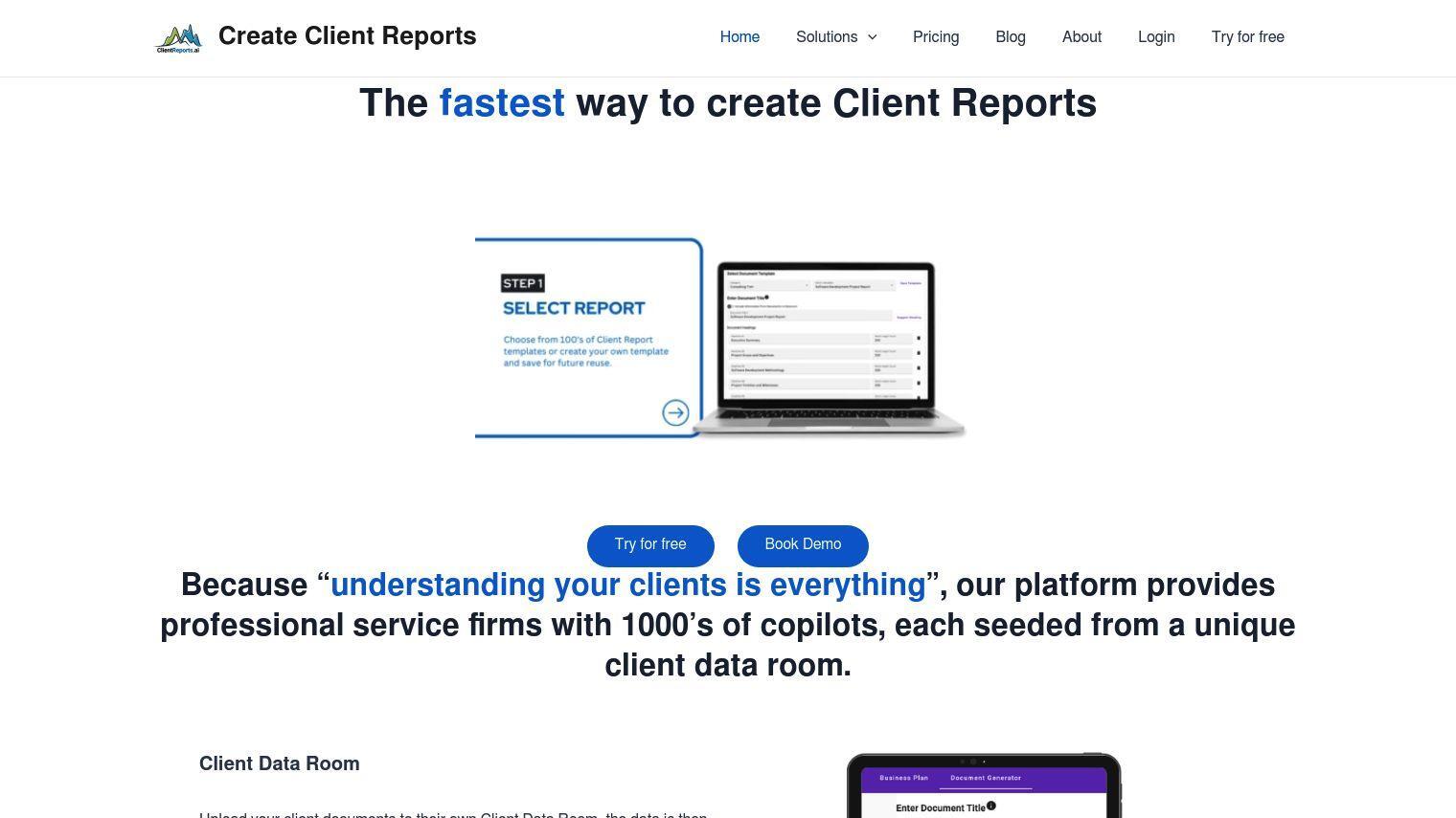 ClientReports screenshot thumbnail