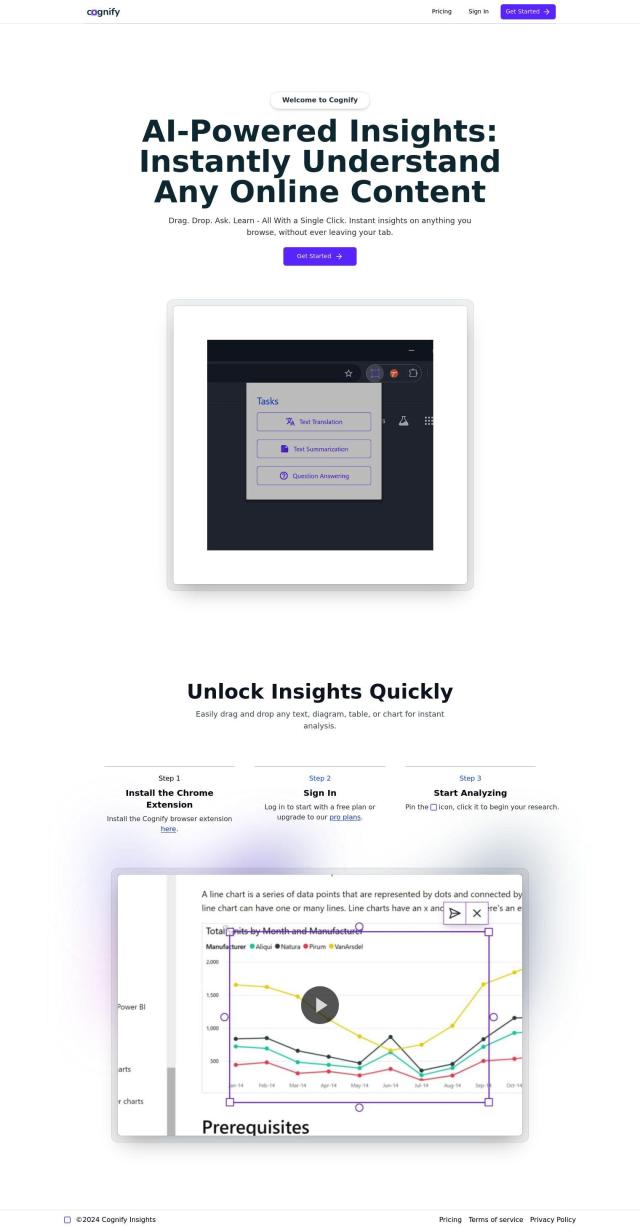 Cognify Insights full screenshot