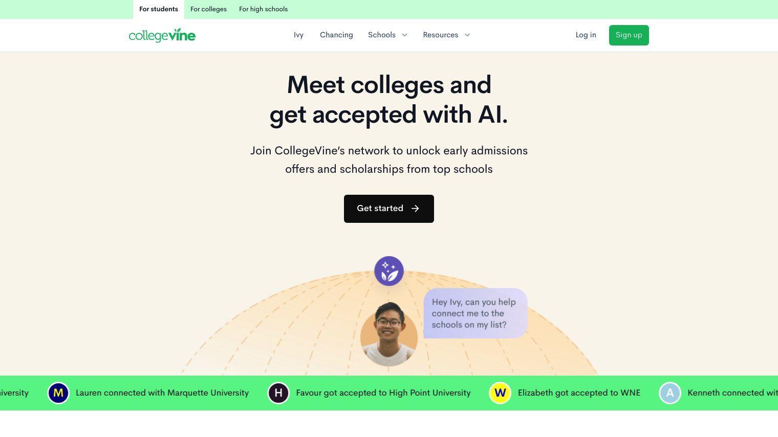 CollegeVine screenshot thumbnail