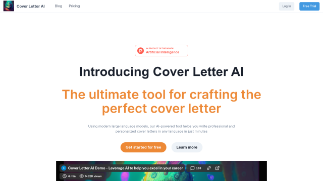 Cover Letter AI screenshot thumbnail