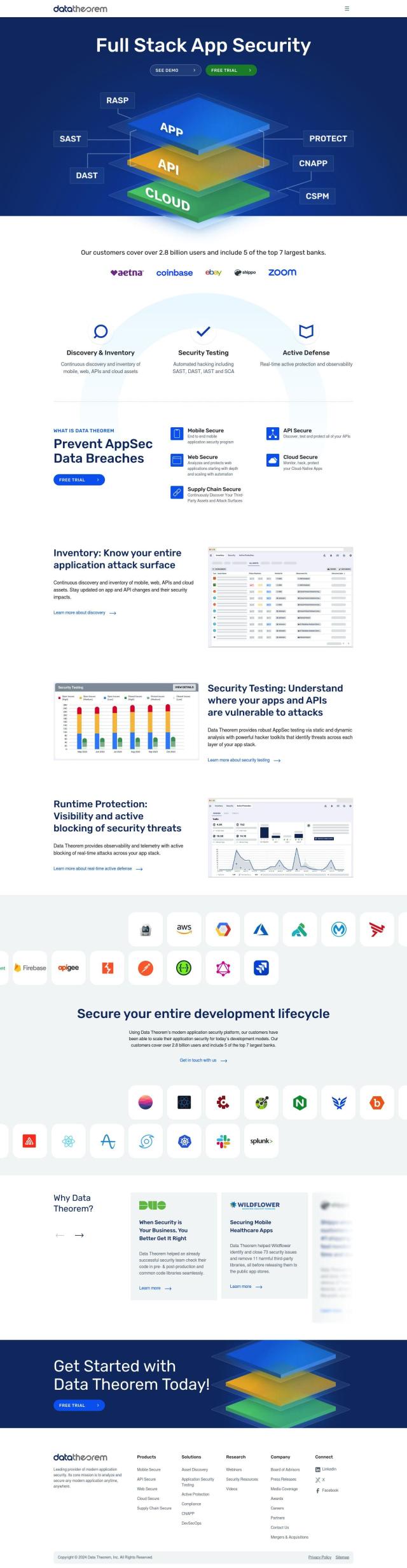 Data Theorem full screenshot