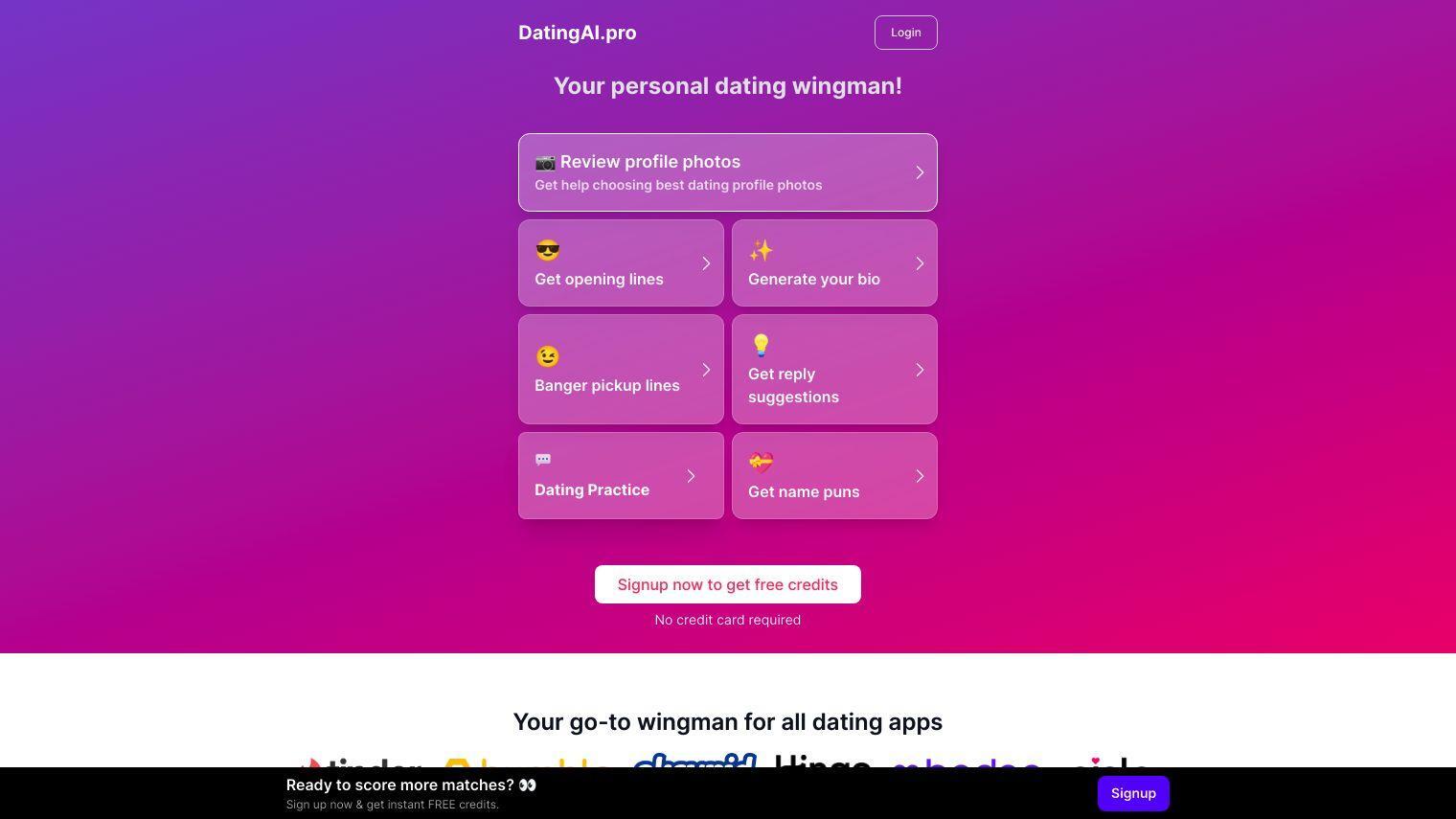 Dating AI full screenshot