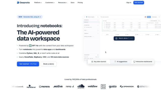 Deepnote screenshot thumbnail