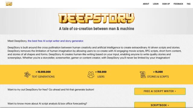 DeepStory screenshot thumbnail