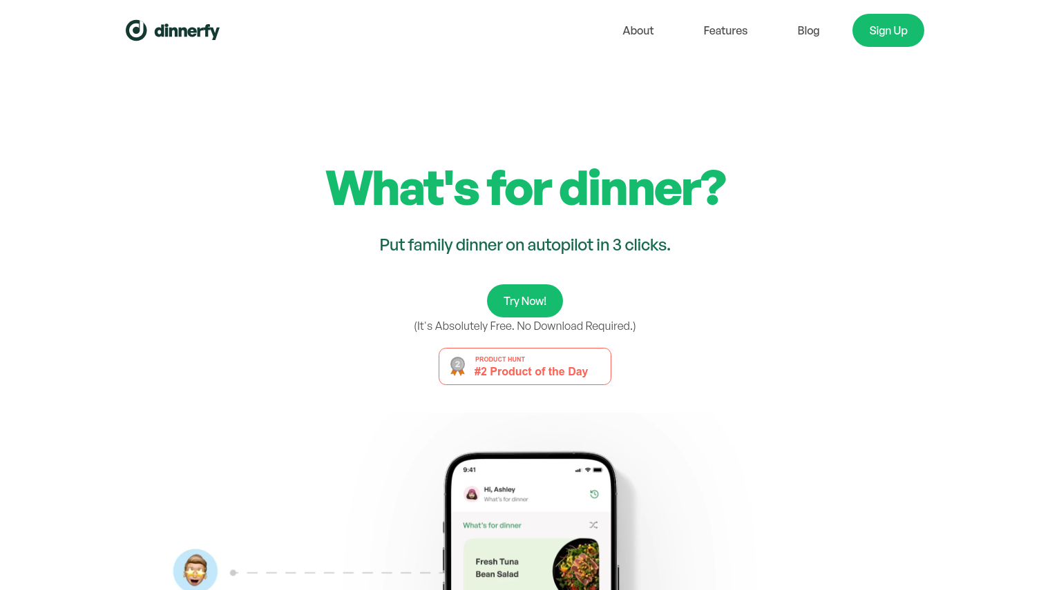 Dinnerfy screenshot thumbnail