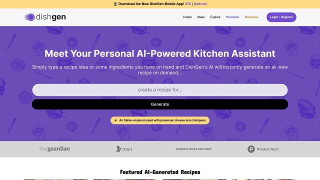 DishGen screenshot thumbnail