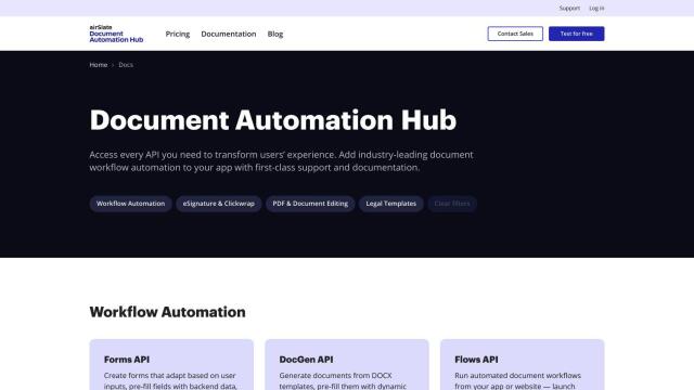 Document Automation Hub screenshot thumbnail