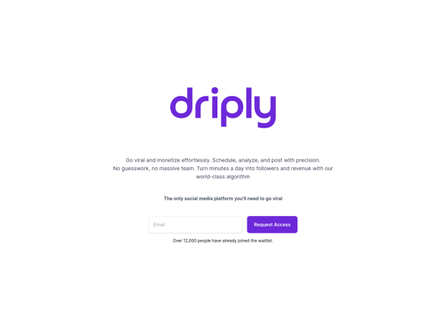 Driply full screenshot