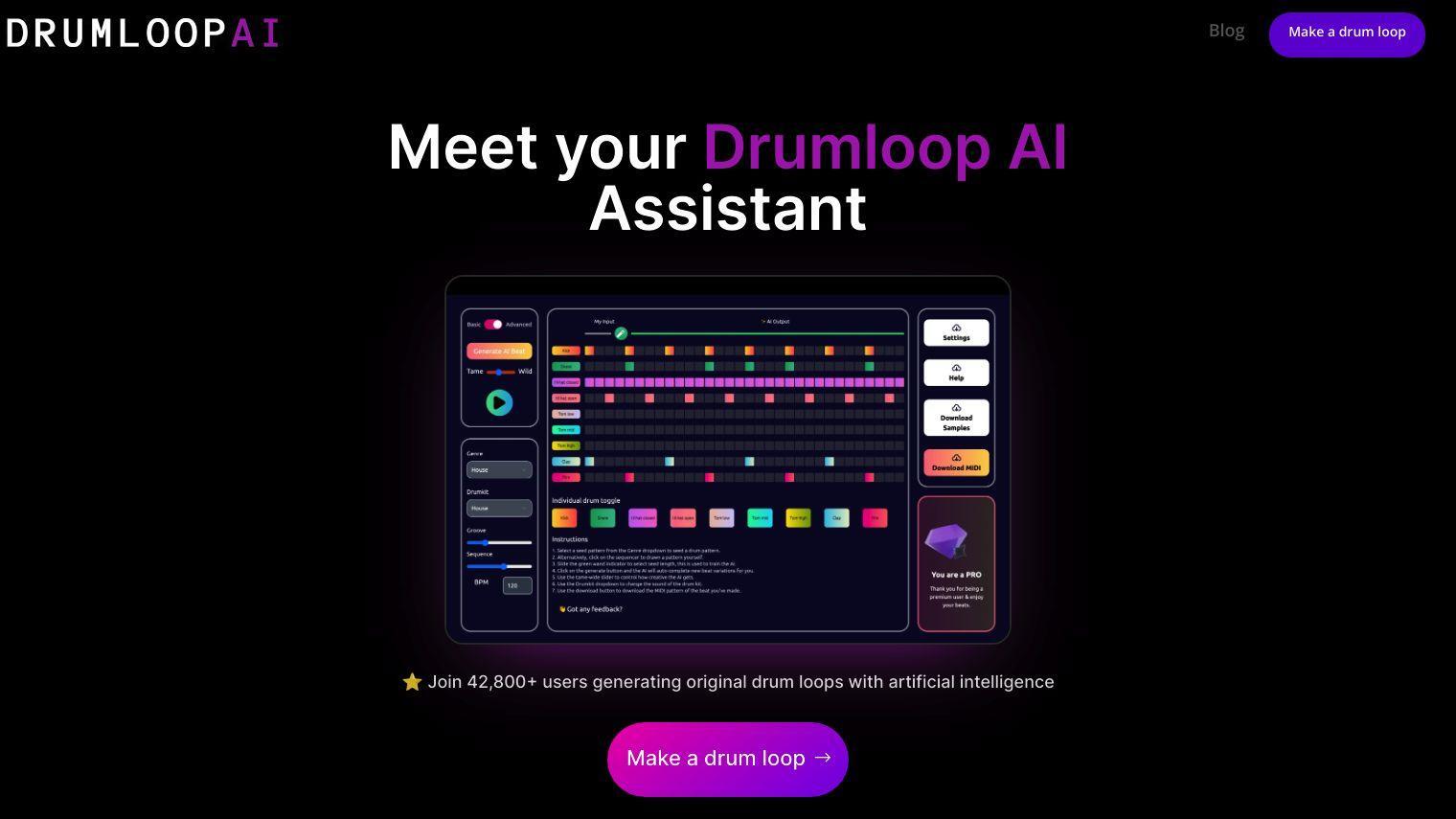 Drumloop AI screenshot thumbnail