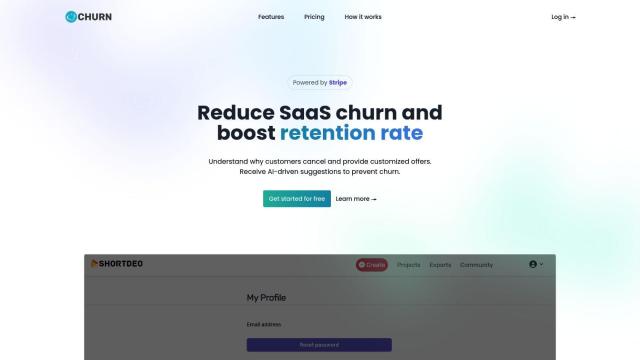 Echurn screenshot thumbnail