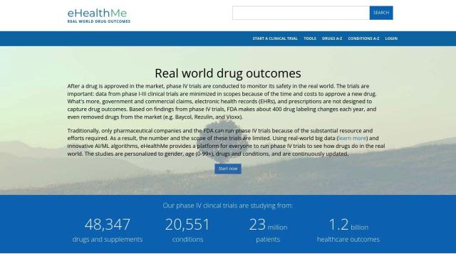 eHealthMe screenshot thumbnail