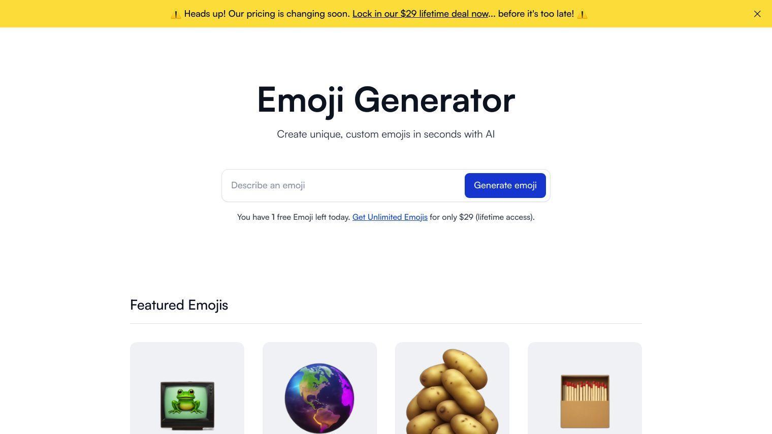 Emoji Generator screenshot thumbnail