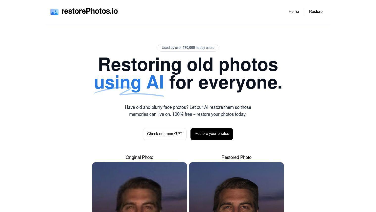 Face Photo Restorer screenshot thumbnail