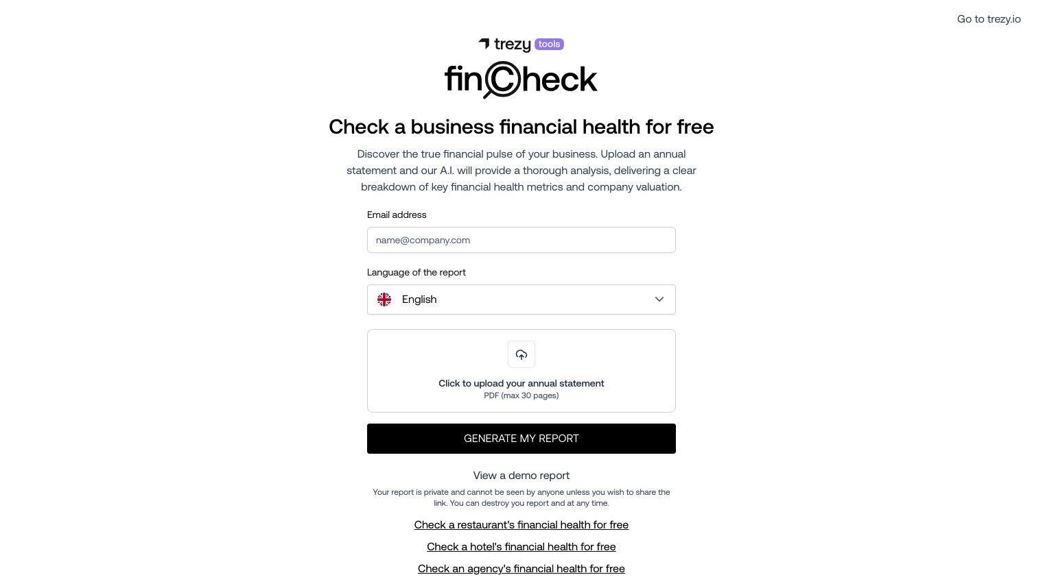 FinCheck full screenshot