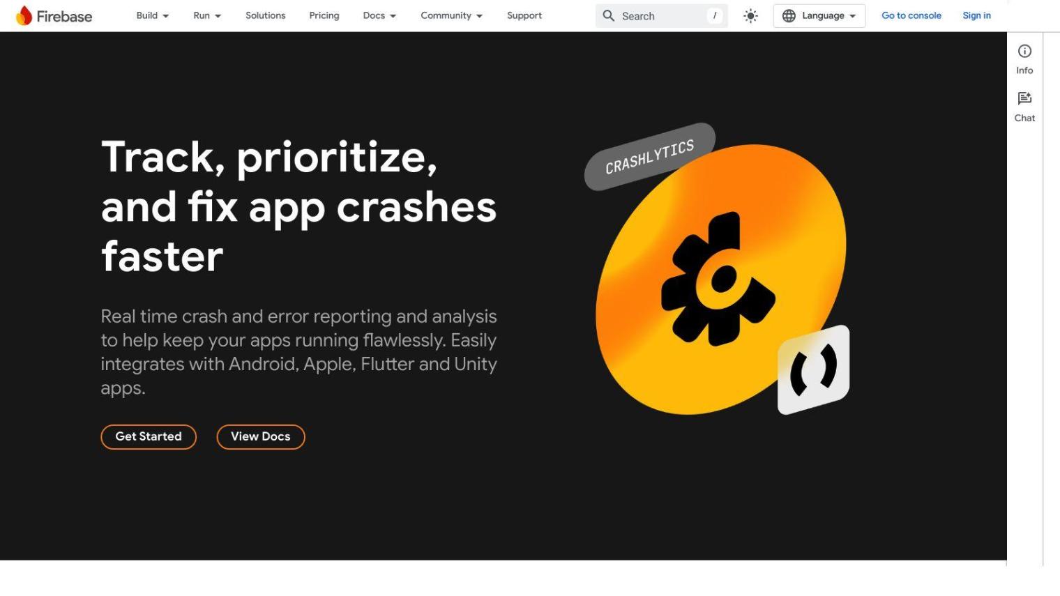 Firebase Crashlytics screenshot thumbnail