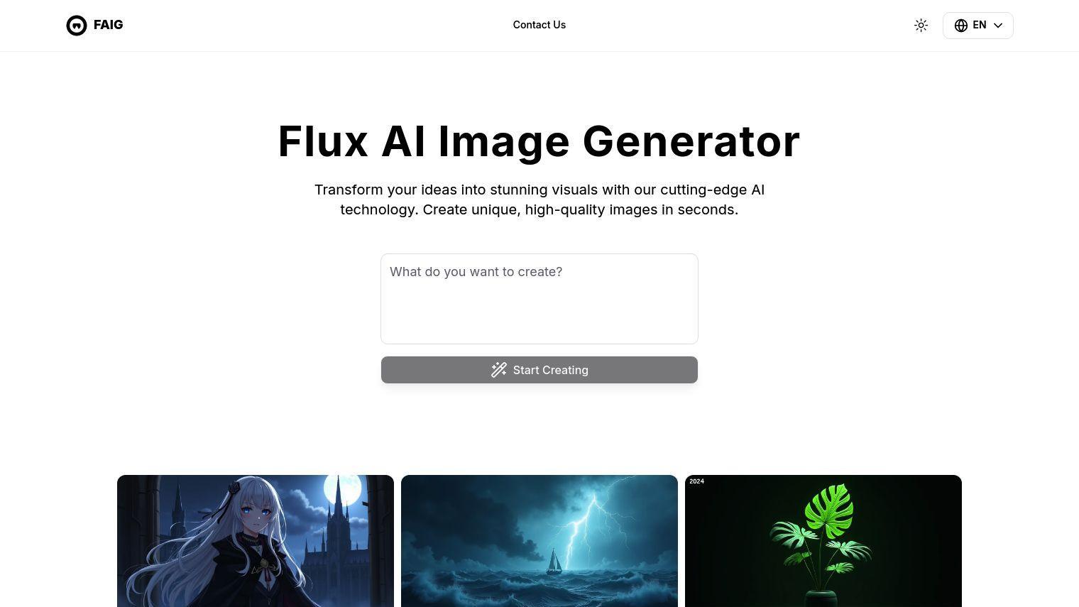 Flux AI Image Generator screenshot thumbnail