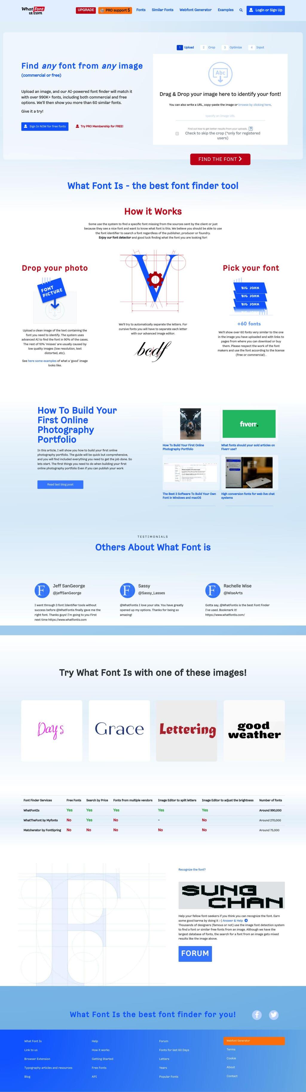 Font finder vectorlens