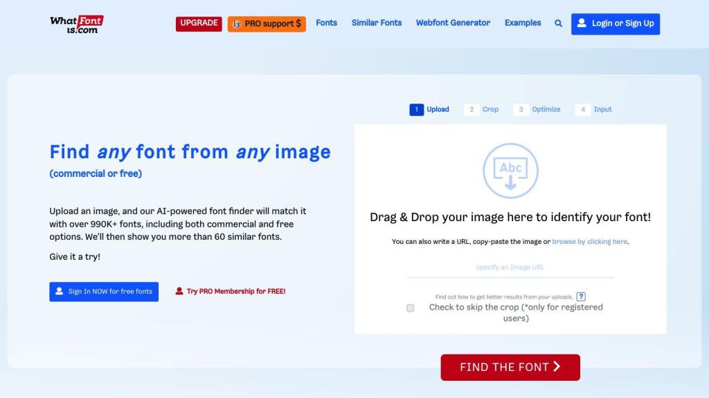 Font finder vectorlens