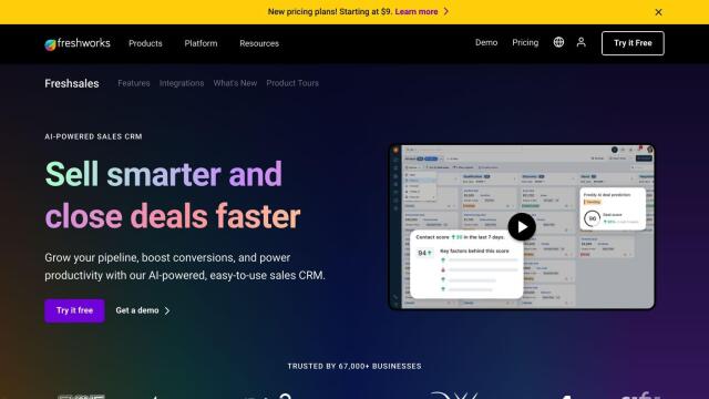 Freshsales screenshot thumbnail