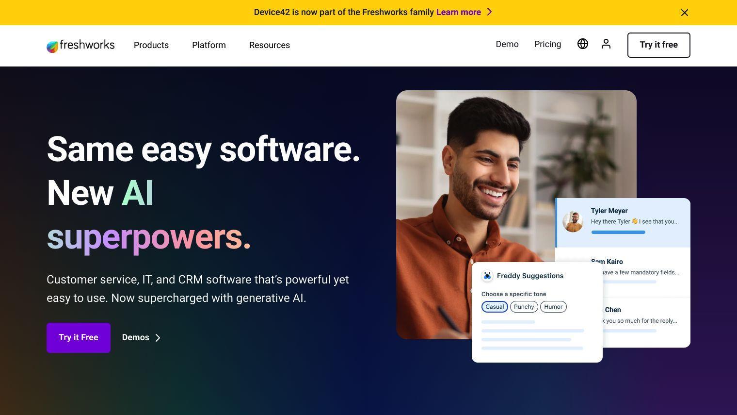 Freshworks screenshot thumbnail