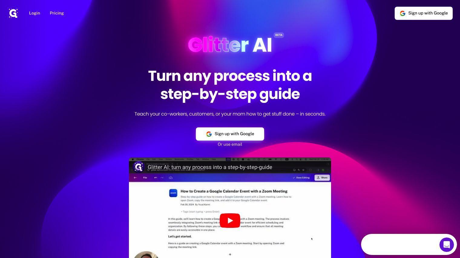 Glitter AI screenshot thumbnail