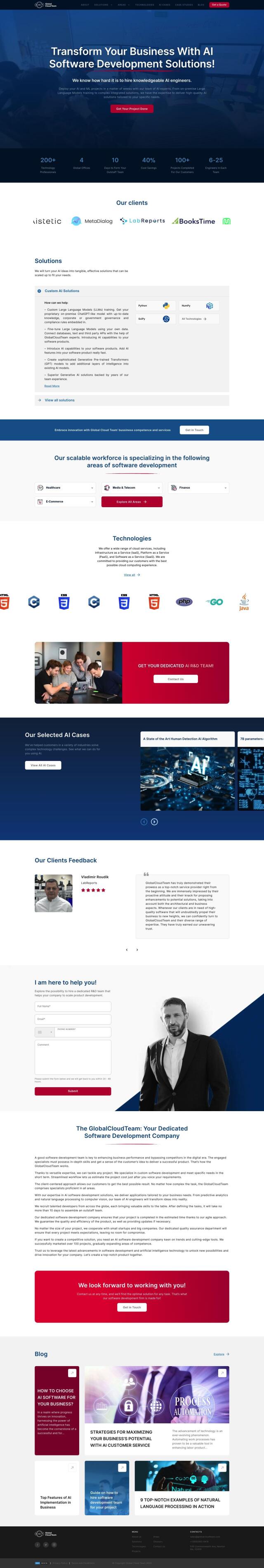 GlobalCloudTeam full screenshot